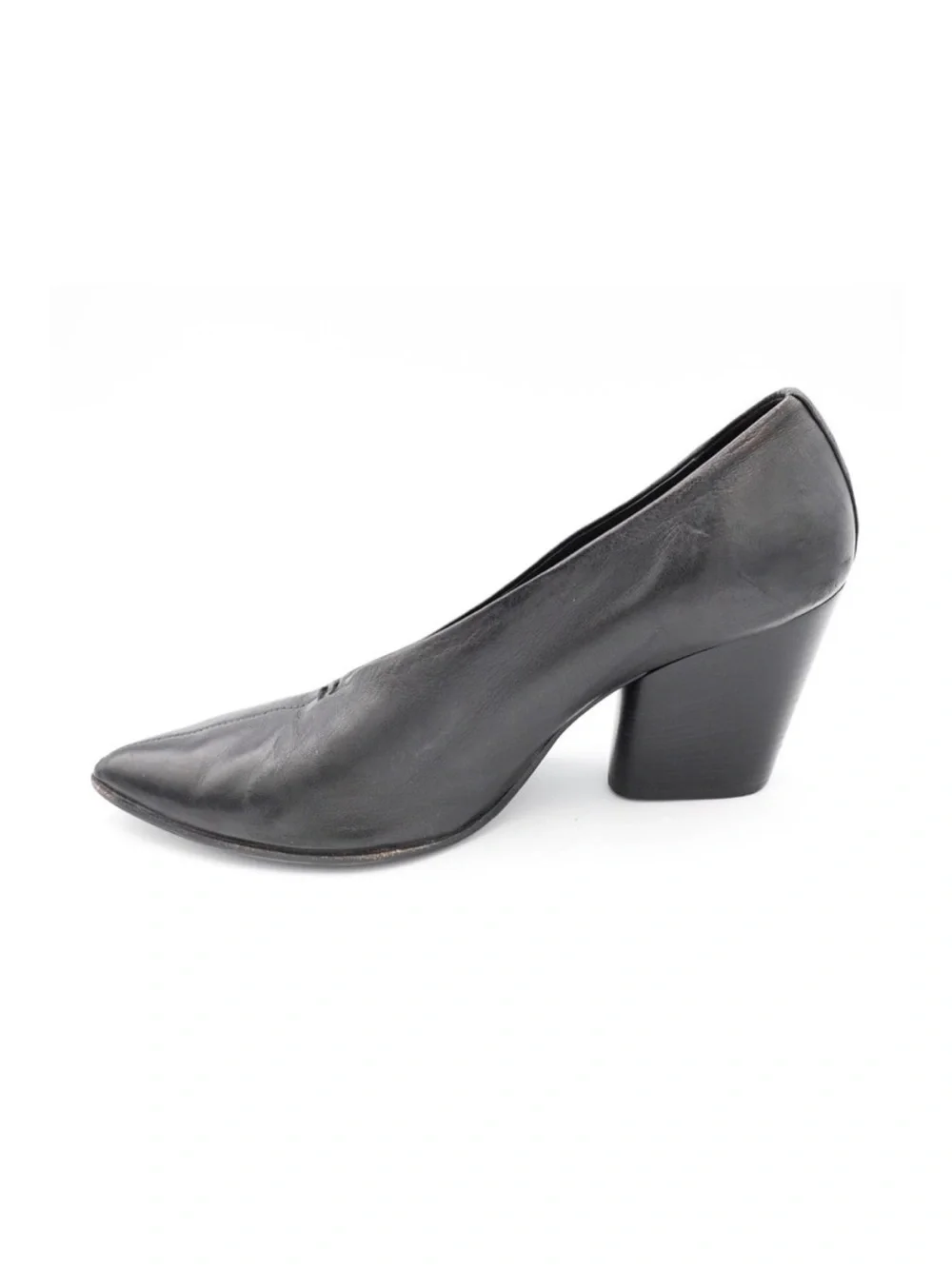 Halmanera Pointed-Toe Mid Heel Pumps 8.5-9 /39.5